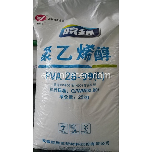 Wanwei Alcohol polivinílico PVA 2488 para morteros